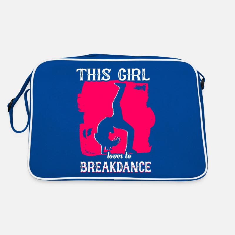Breakdance Mädchen Breakdancer Retro Tasche