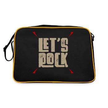 Musique rock and roll Musique rock - Sac Retro - noir/or - Dos