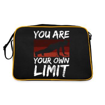 Calisthenics Sport you are your limit mindset - Retro Bag - black/gold - Back