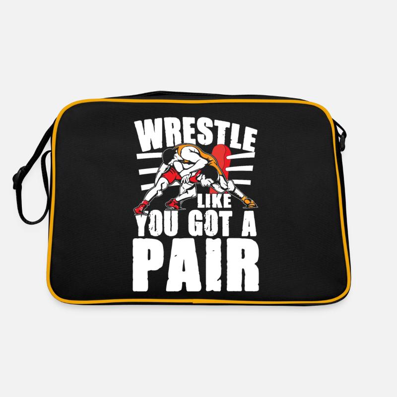 Wrestle Like You Got A Pair Retro Tasche