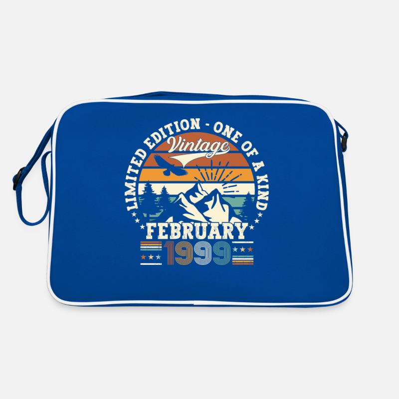 February Vintage 1999 Retro Birthday Gift Retro Bag
