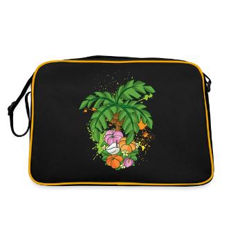 Palm Flowering Plant Summer Outfit Holiday Costume - Sac Retro - noir/or - Dos