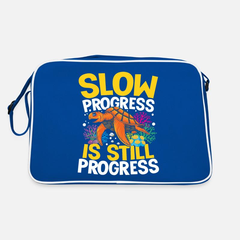 SLOW PROGRESS IS STILL PROGRESS Retro Tasche