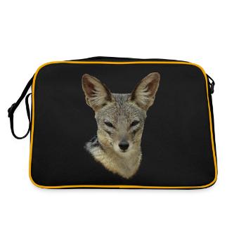 Chacal - Chien sauvage - Chien - Faune sauvage en Afrique - Sac Retro - noir/or - Dos