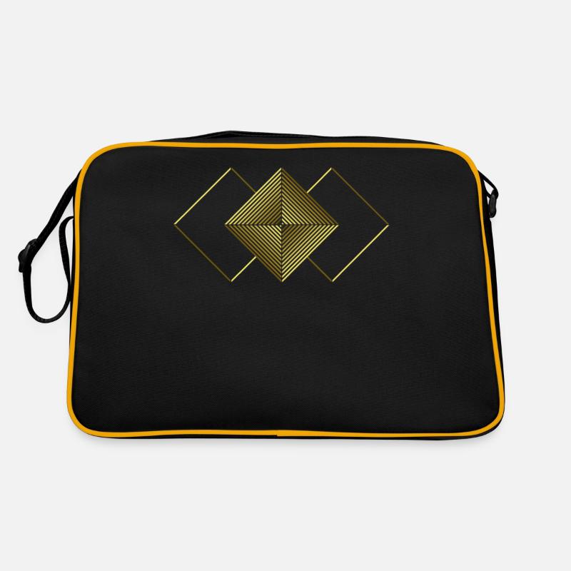 Triangles carrés - graphisme - graphisme Sac Retro