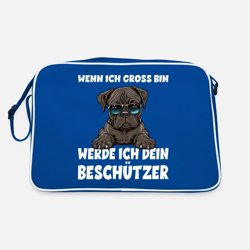 Wenn ich gross bin werde ich dein Beschützer Retro Tasche