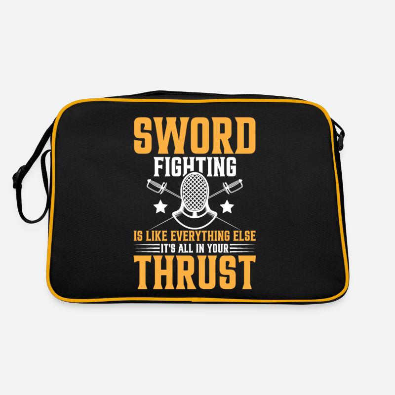 Sword Fighting Is Like Everything Retro Tasche