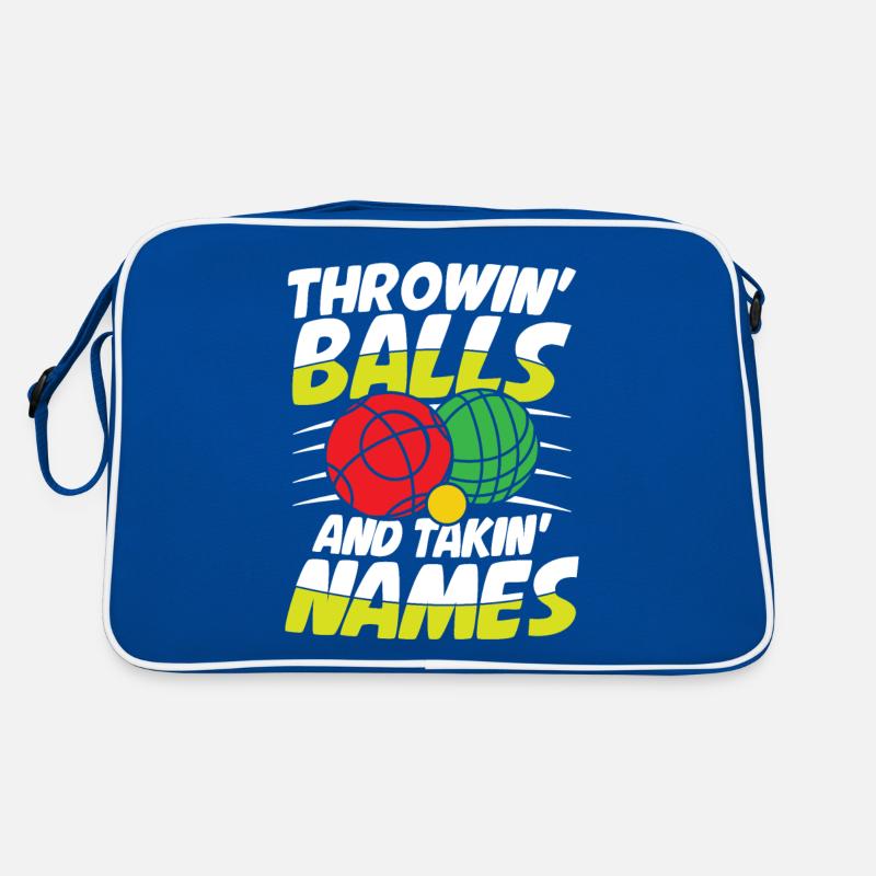 Petanque Petanque Boccia Bocce Boule für einen Retro Tasche