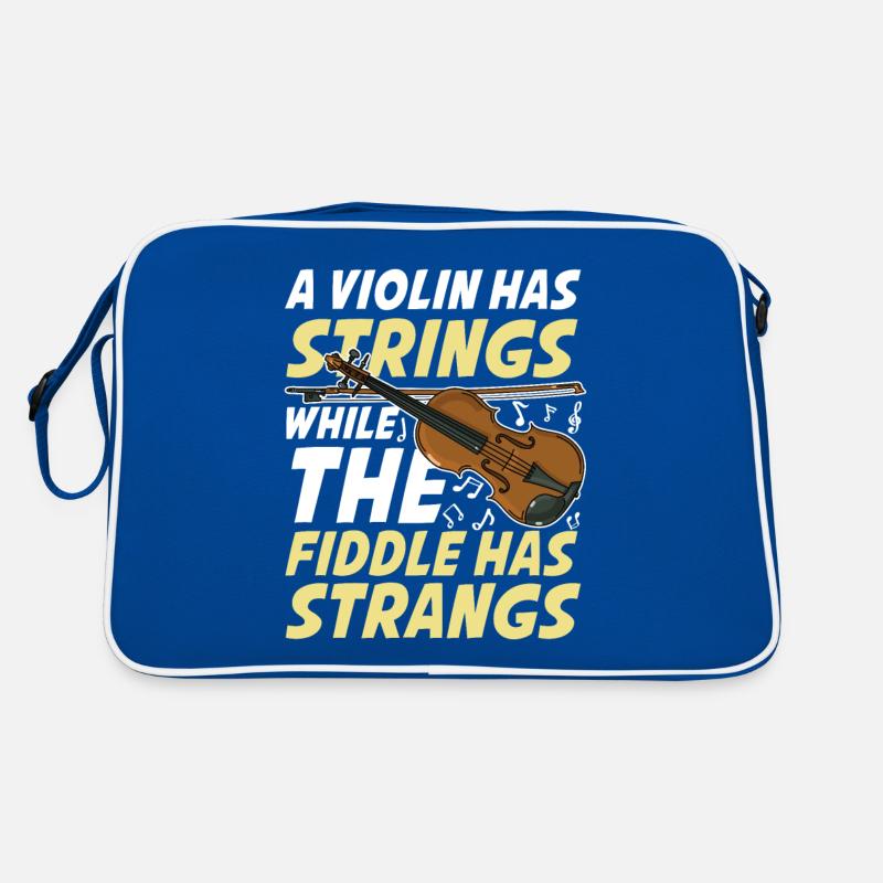 A Violin Has Strings While The Fiddle Has Strangs Retro Tasche