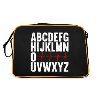 Cardiologie ECG Infirmière cardiaque Cardiologue - Sac Retro - noir/or - Dos