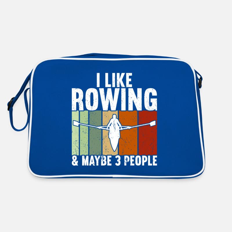 Ruderboot Ruderer Retro Tasche