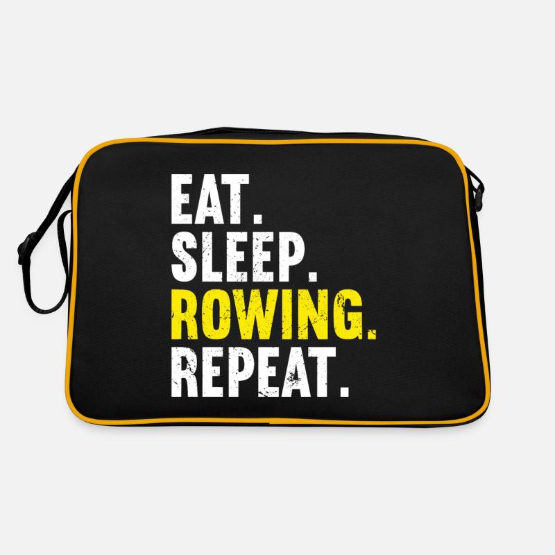 Ruderboot Ruderer Retro Tasche
