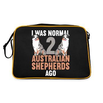 Australian Shepherd - Retro Bag - black/gold - Back