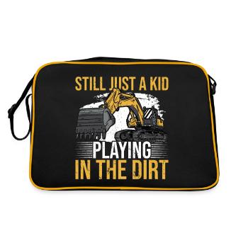 Excavator Digger - Retro Bag - black/gold - Back