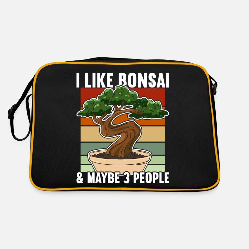 Bonsai-Baum Retro Tasche