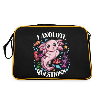 Je suis Axolotl demande toujours Sweet swimmer newt - Sac Retro - noir/or - Dos