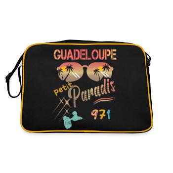 idee cadeau guadeloupe petit paradis 971 gwada - Sac Retro - noir/or - Dos