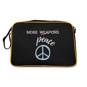 more (weapons) peace - Retro Bag - black/gold - Back
