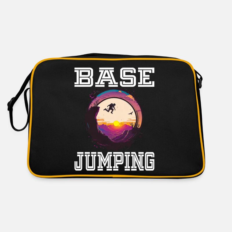 Base Jumping für einen Base Jumper Retro Tasche