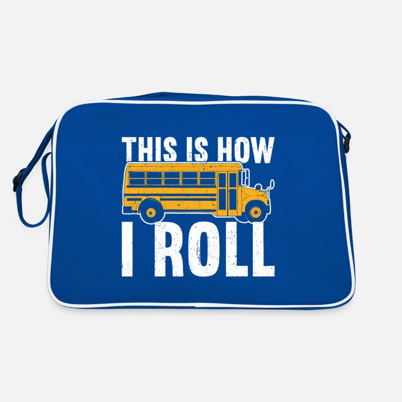 Schulbusfahrer Retro Tasche