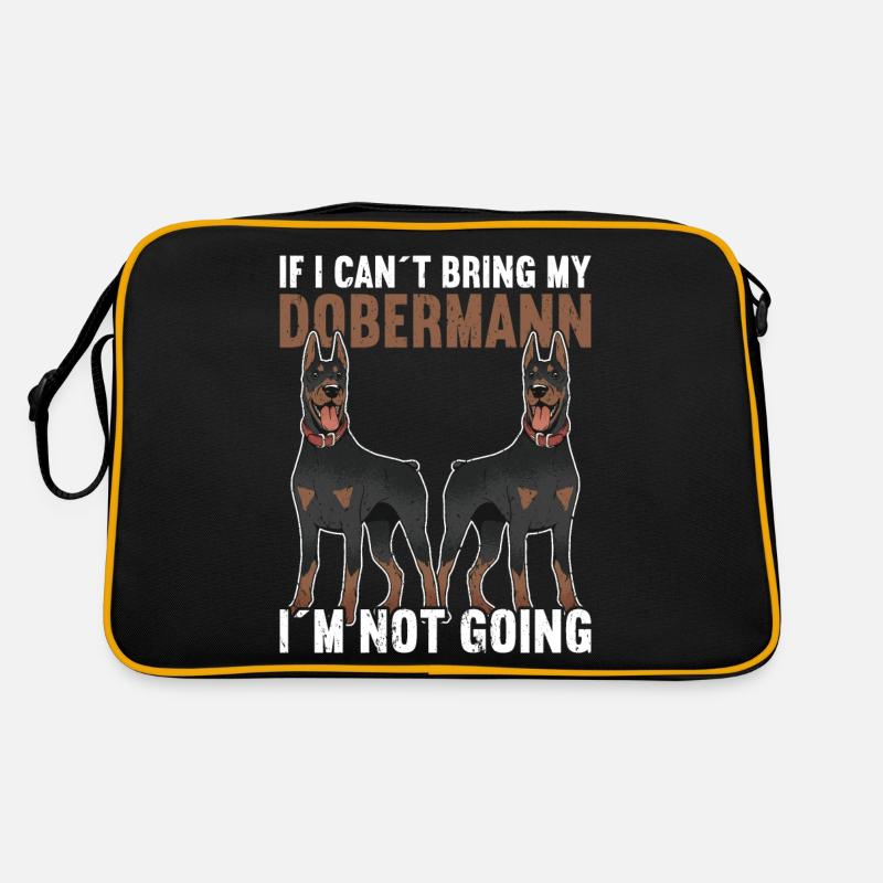 Chien Dobermann Sac Retro