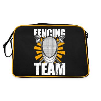 Fechter Fechter - Retro Tasche - Schwarz/Gold - Hinten