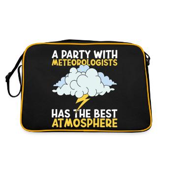 Meteorologist Meteorologists Meteorology - Retro Bag - black/gold - Back
