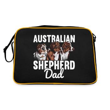 Australian Shepherd - Retro Bag - black/gold - Back