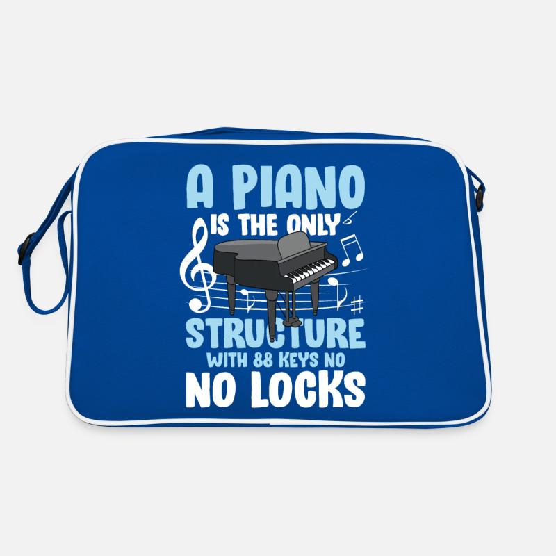A Piano Is The Structure With 88 Keys No No Locks Retro Tasche