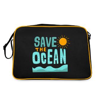 Sauvez l’océan - Sac Retro - noir/or - Dos