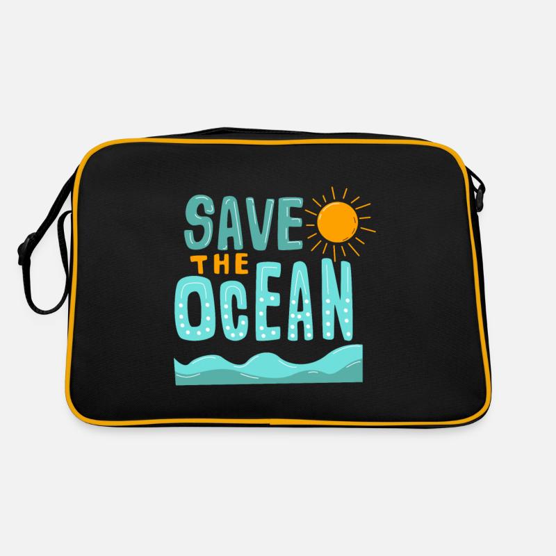 Save The Ocean Retro Tasche