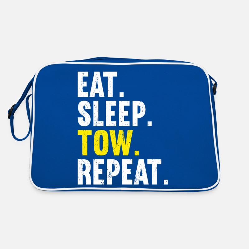 Fahrer des Abschleppwagens Retro Tasche