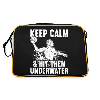 Water-polo Waterpolo - Sac Retro - noir/or - Dos