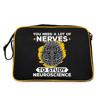 Neuroscience Neuroscientist Neurology Neurologist - Retro Bag - black/gold - Back