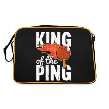 Ping Pong Table Tennis Ping-Pong - Retro Bag - black/gold - Back