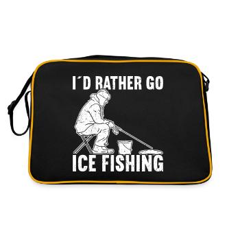 Ice Fishing Ice Fisher - Retro Bag - black/gold - Back