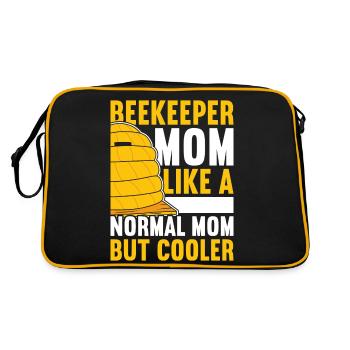 Beekeeper Honeybee Bee Keeping Bee Keeper - Retro Bag - black/gold - Back
