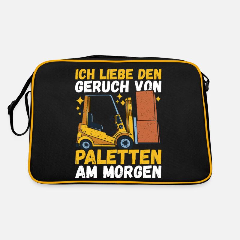 Gabelstaplerfahrer Gabelstapler Staplerfahrer Retro Tasche