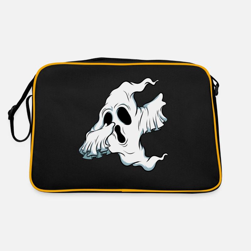 Dabbing Ghost Pumpkin Glowing Skeleton Halloween Retro Bag
