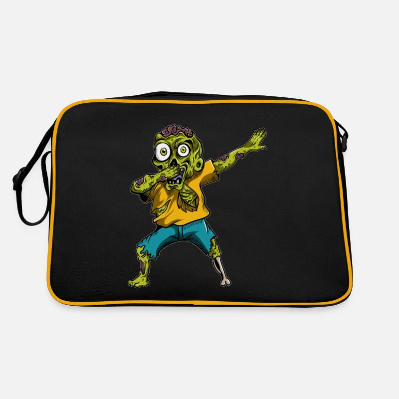 Zombie Pumpkin Zombie Dabbing Halloween Retro Bag