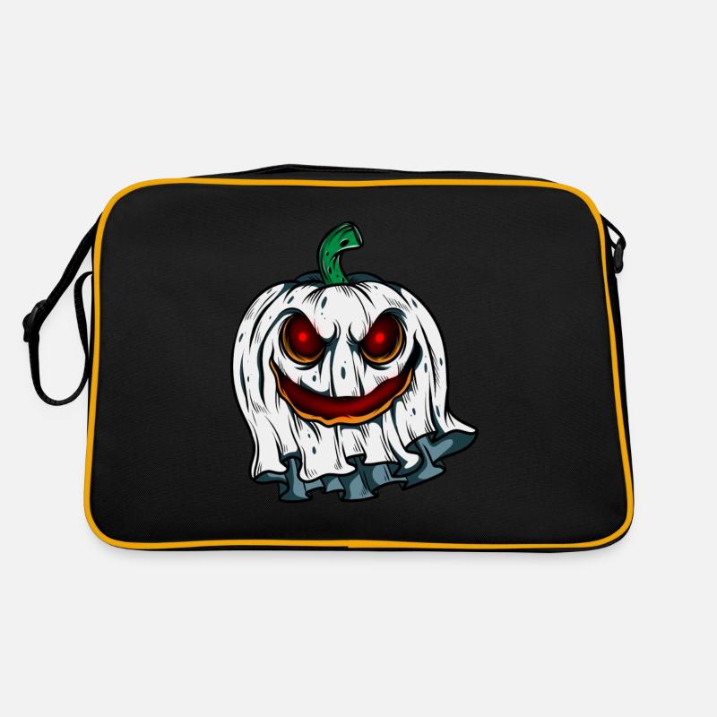 Ghost Pumpkin Glowing Skeleton Halloween Retro Bag