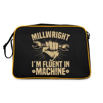 Mühlenbauer Mühlenbauer - Retro Tasche - Schwarz/Gold - Hinten