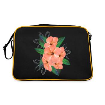 Hibiscus flower bouquet - Bouquet - Flowers - Retro Bag - black/gold - Back