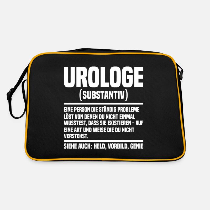 Urologe - Retro Tasche - Schwarz/Gold