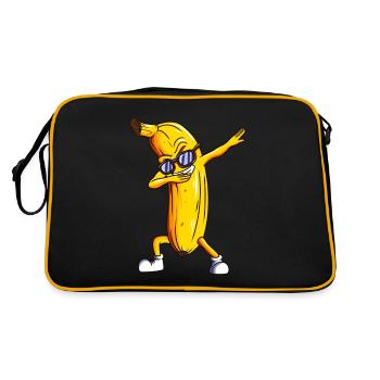 Dabbing Banane Fruit Banane Banane Dab - Sac Retro - noir/or - Dos