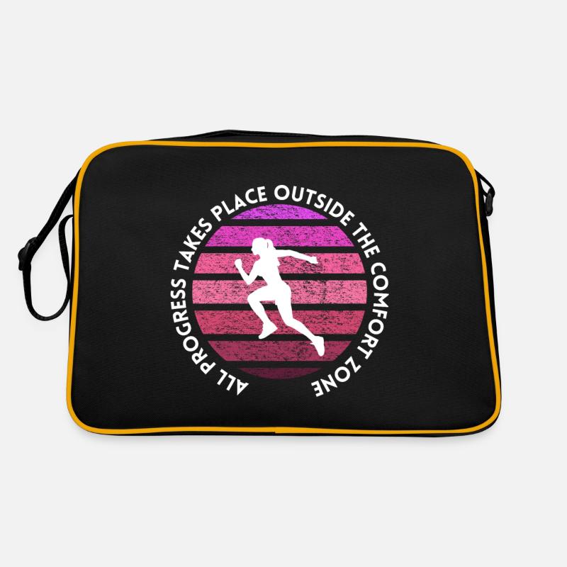 Progress outside the comfort zone Retro Bag