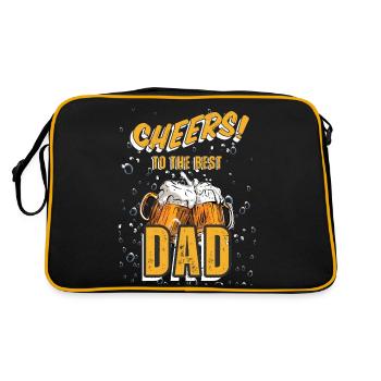BRAVO AU MEILLEUR PAPA - Sac Retro - noir/or - Dos