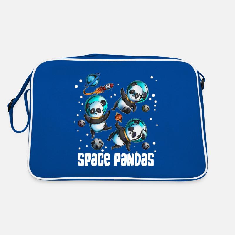 Space Pandas, Spaceship, Planets, Asteroids, Medeor Retro Bag