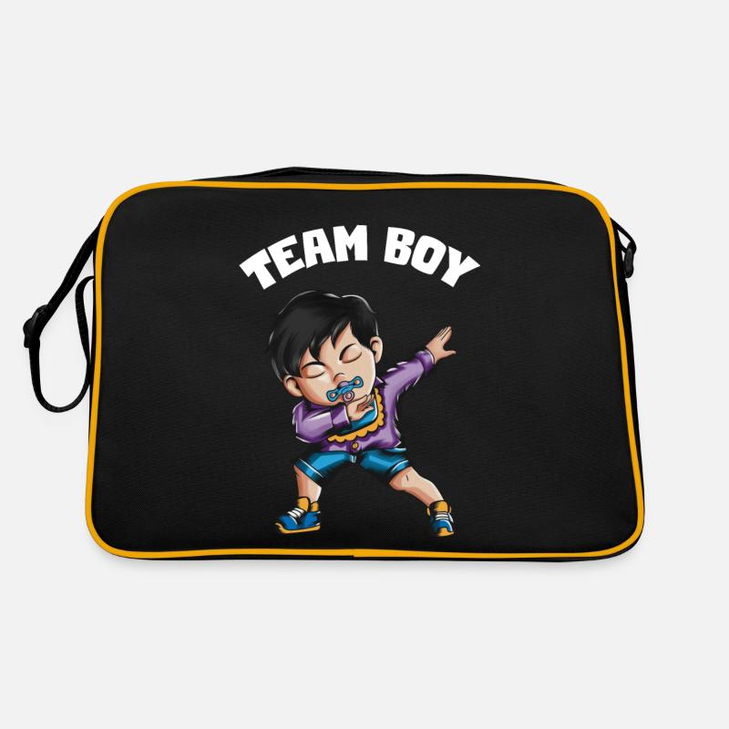 Team Boy Junge Mann Enkelsohn Baby Säugling Retro Tasche