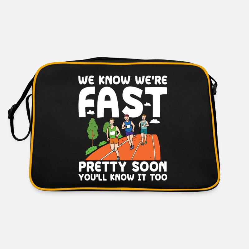 We Know We're Fast Pretty Soon You'll Know It Too Retro Tasche